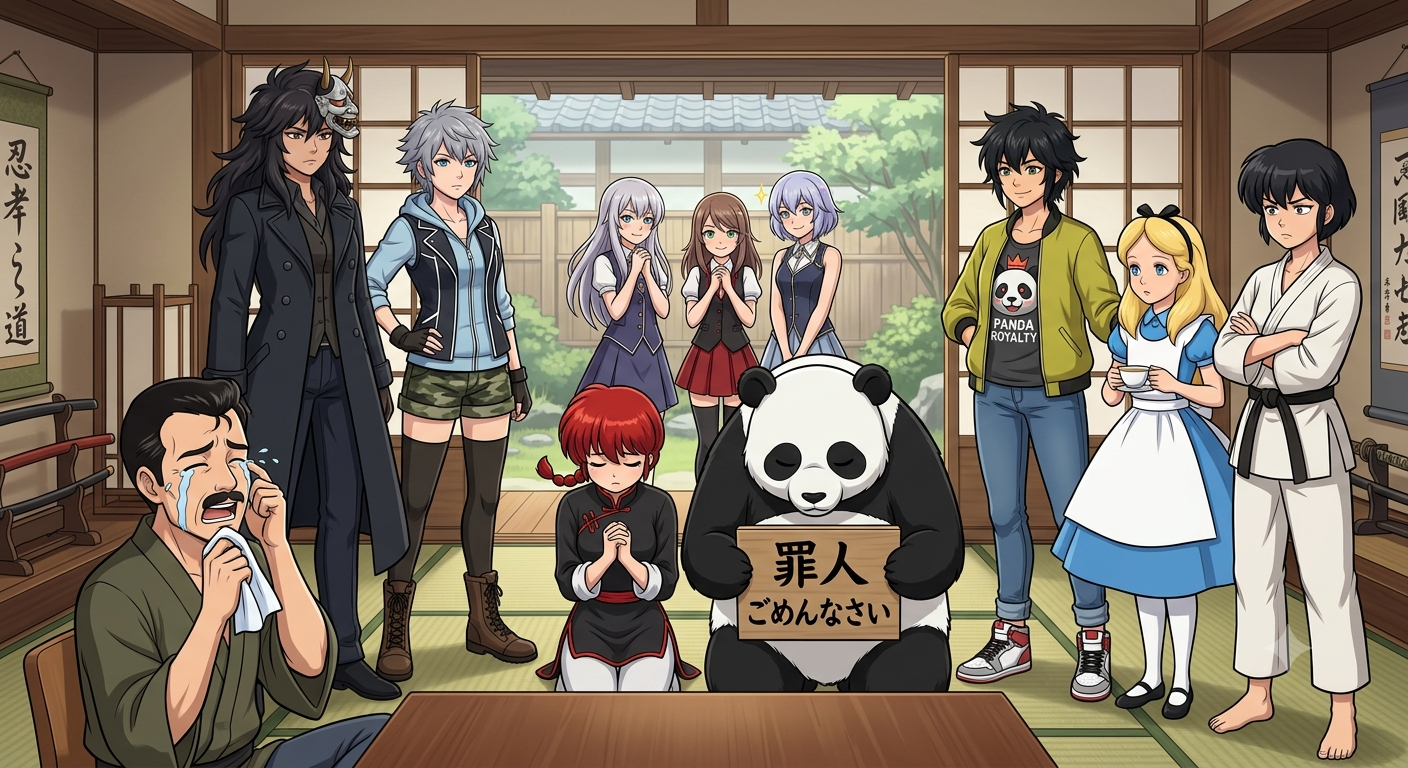 Ranma Arrive at Tendo